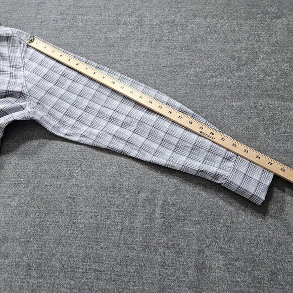 John Lennon Shirt Mens M Plaid Button Up LS Embroidery Hippie Boho Velvet Artsy - Picture 5 of 16